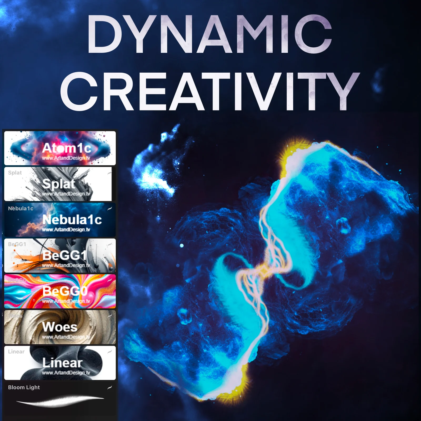 Dynamic Creativity: Abstract Art Collection - Premium Procreate Brushes